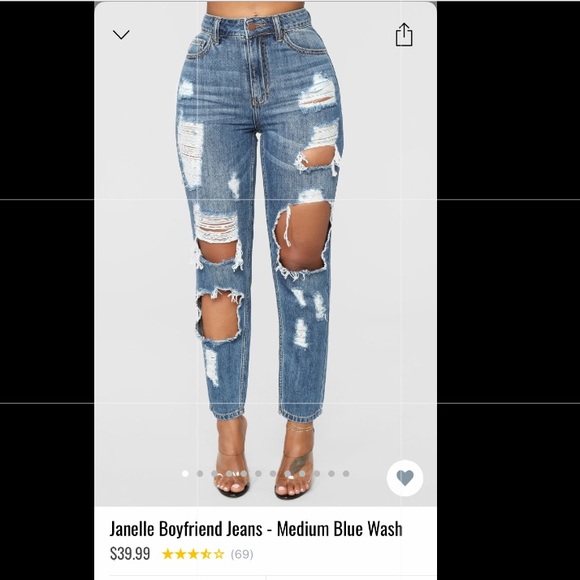 highwaisted boyfriend jeans from fashion nova - Picture 2 of 2